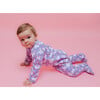 Zipped Long Sleeve Footed Onesie, Unicorns - Bodysuits - 2