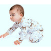 Zipped Long Sleeve Footed Onesie, Doggies - Bodysuits - 2