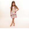 Round Neck 2-Layered Dress With Matching Shorts, Butterflies - Dresses - 2