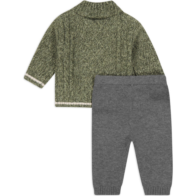 Sweater Top & Pant Set, Green - Mixed Apparel Set - 3