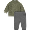 Sweater Top & Pant Set, Green - Mixed Apparel Set - 3