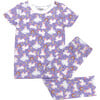 Short Sleeve Pajamas, Unicorns - Pajamas - 1 - thumbnail