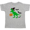 Trick Rawr Treat Halloween T-Shirt, Grey - T-Shirts - 1 - thumbnail