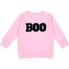Boo Patch Halloween Sweatshirt, Pink - Sweatshirts - 1 - thumbnail
