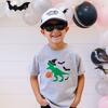 Trick Rawr Treat Halloween T-Shirt, Grey - T-Shirts - 2