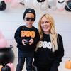 Boo Patch Halloween Sweatshirt, Black - Sweatshirts - 3