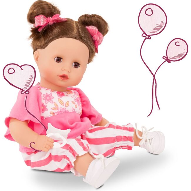 Muffin Stripe Vibes Kiss Doll 13" Baby Doll Set