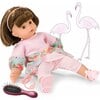 Maxy Muffin Flamingo Love 16.5" Soft Baby Doll with Brown Hair to Wash & Style - Dolls - 1 - thumbnail