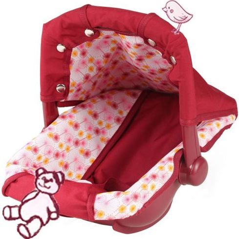 Baby Doll Baby carrier/Car seat pretend play accessory for all sized dolls 12" - 19.5" in height - Doll Accessories - 1