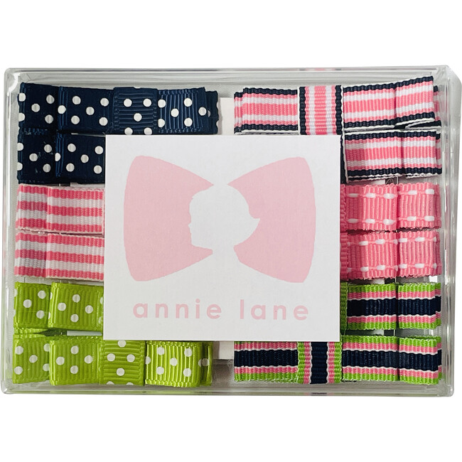 Twelve Bows Box Set, Pink, Navy and Lime Pairs