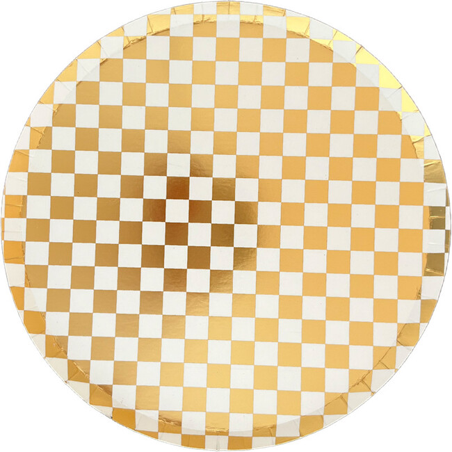 Check It! Gold Clash Dinner Plates
