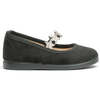 Star Applique Elastic Strap Mary Jane Shoes, Black - Mary Janes - 1 - thumbnail