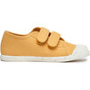 ECO-Friendly Double Velcro Strapped Sneaker, Mustard - Sneakers - 1 - thumbnail