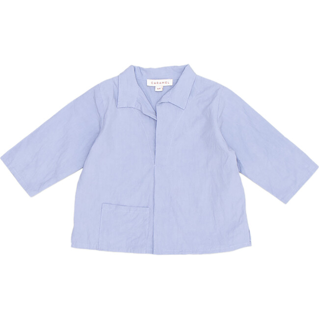 Piper Baby Shirt, Slate Blue