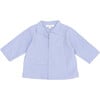 Piper Baby Shirt, Slate Blue - Shirts - 1 - thumbnail