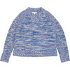 Mulu Jumper, Blue/ Grey Mouline - Sweaters - 1 - thumbnail