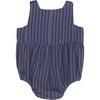 Windsor Baby Romper, Storm Blue Stripe - Rompers - 2