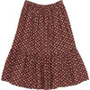 Siula Skirt, Chocolate Floral - Skirts - 2