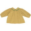 Jaya Baby Blouse, Lime - Blouses - 1 - thumbnail