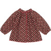 Jaya Baby Blouse, Chocolate Floral - Blouses - 2