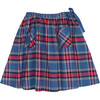 Glava Skirt, Blue Tartan - Skirts - 1 - thumbnail