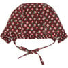 Dana Baby Bonnet, Chocolate Floral - Hats - 1 - thumbnail