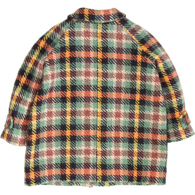 Everest Coat, Orange Check - Wool Coats - 2