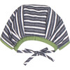 Dana Baby Bonnet, Grey Stripe - Hats - 2