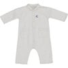 Cosmos Baby Romper, Off-White - Rompers - 1 - thumbnail