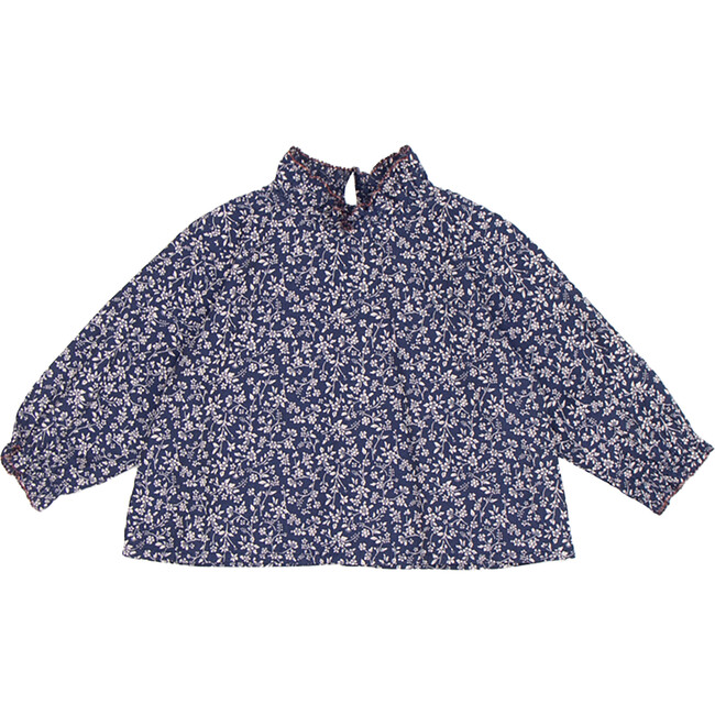 Amicia Baby Blouse, Navy Floral