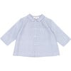 Aloe Baby Shirt, Navy Stripe - Shirts - 1 - thumbnail