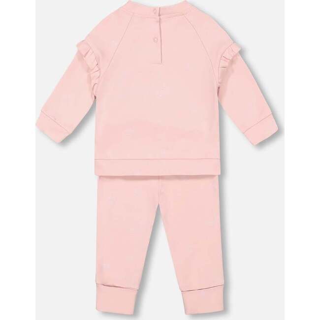 Little Heart Of Wool Top & Pants Set, Powder Pink - Mixed Apparel Set - 2