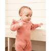 Little Heart Of Wool Knit Jumpsuit, Powder Pink - Rompers - 2