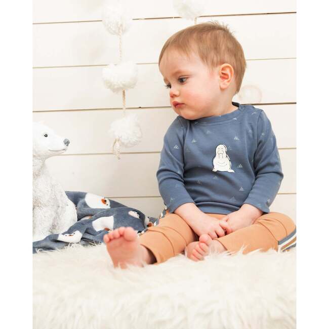 Top & Pants Set, French Navy & Tawny Brown - Mixed Apparel Set - 2