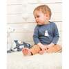 Top & Pants Set, French Navy & Tawny Brown - Mixed Apparel Set - 2