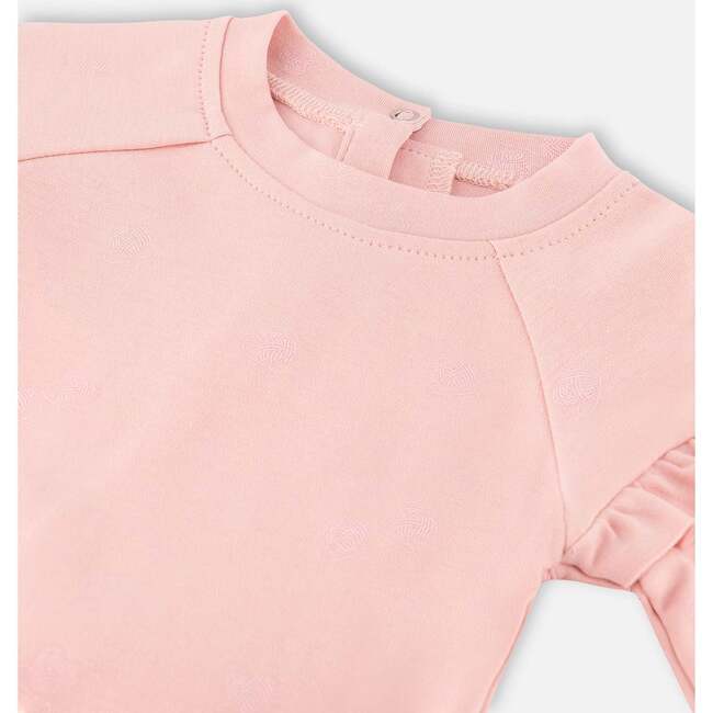 Little Heart Of Wool Top & Pants Set, Powder Pink - Mixed Apparel Set - 3