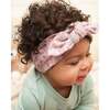 Little Flowers Print Headband & Bib, Mauve - Hair Accessories - 2