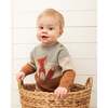 Color-Block Sweater & Striped Pant Set, Sage Green & Golden Yellow - Mixed Apparel Set - 2