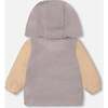 Sherpa Hooded Jacket, Rustic Blue & Sand - Jackets - 4