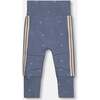Bear Top & Little Mountain Print Pants Set, Oatmeal & French Navy - Mixed Apparel Set - 5