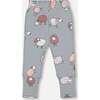 Sheep Print Top & Pants Set, Blue Grey - Mixed Apparel Set - 6