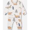 Artic Friends Print Top & Pants Set, Oatmeal - Mixed Apparel Set - 1 - thumbnail