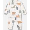 Artic Friends Print Top & Pants Set, Oatmeal - Mixed Apparel Set - 3