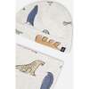 Artic Friends Print Hat & Bib Set, Oatmeal - Hats - 3