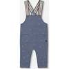 Bear Onesie & Little Mountains Print Overall Set, French Navy - Mixed Apparel Set - 4