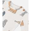 Artic Friends Print Top & Pants Set, Oatmeal - Mixed Apparel Set - 4