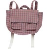 Aiko Backpack, Red Tartan Check - Backpacks - 1 - thumbnail