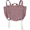 Aiko Backpack, Red Tartan Check - Backpacks - 3