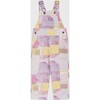 Elmer Print Overalls, Pink And Yellow - Overalls - 1 - thumbnail