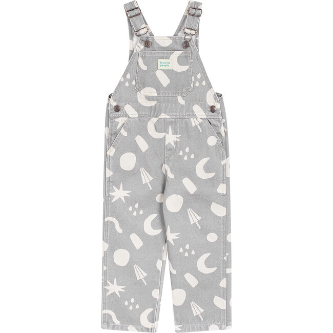 How To Chatch A Star Print Overalls, Grey